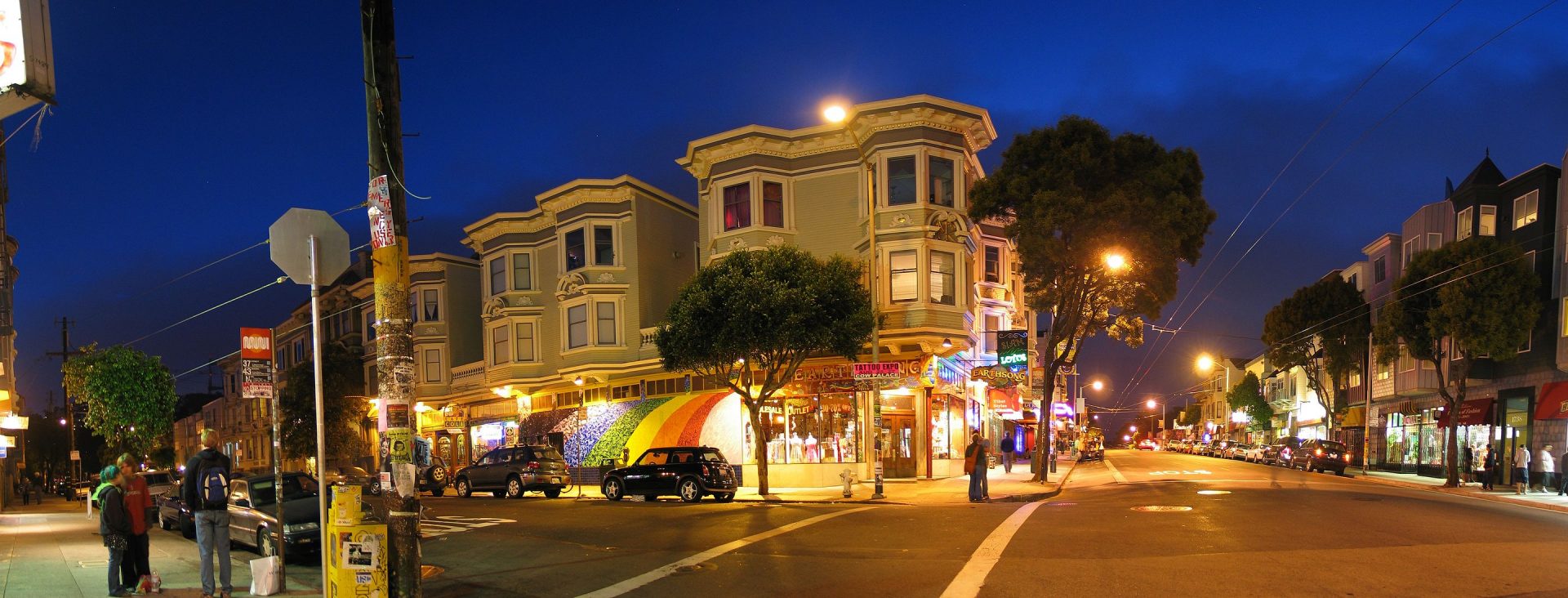 Kreuzung der Cole- und Haight Street in Haight Ashbury