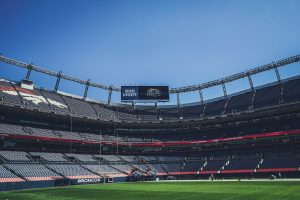 Bud Light Werbung im Football Stadion