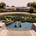 Blick auf den Garten des Getty Centers