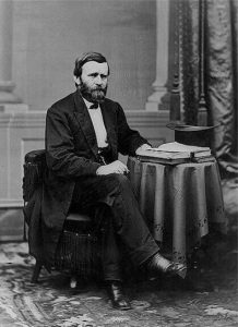 Präsident Ulysses S. Grant im Weißen Haus, 1869