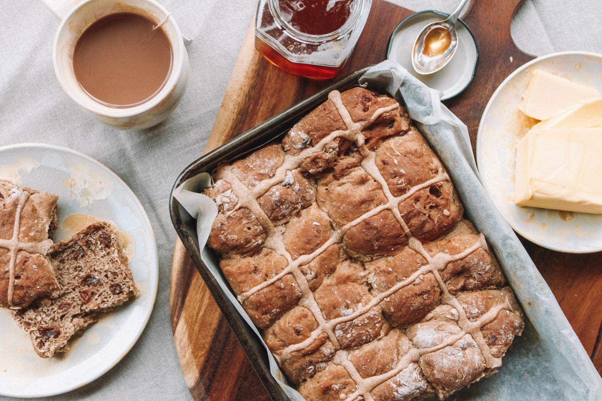 Hot Cross Buns - typisches Gericht an Ostern