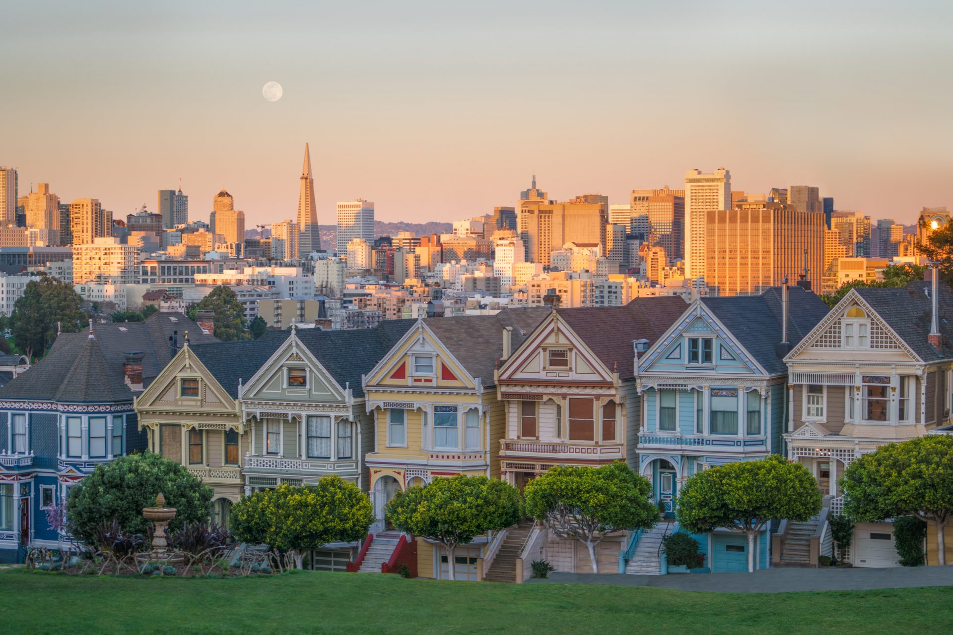 Bunte H User Die Painted Ladies In San Francisco Painted Ladies San Francisco Skyline