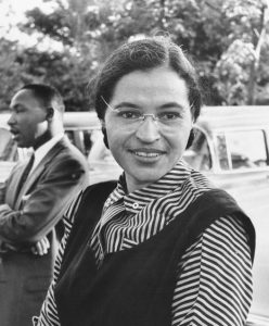 Rosa Parks und Martin Luther King um 1955
