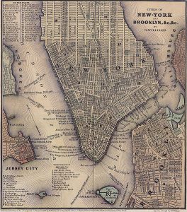Stadtgliederung New York City 1847