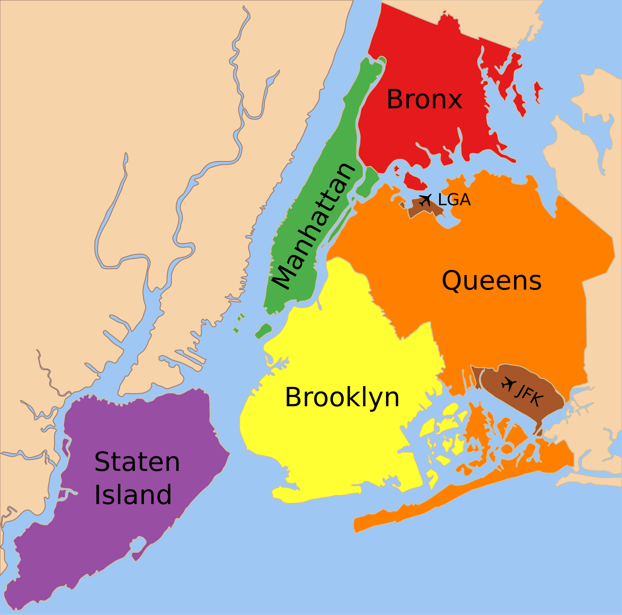 Stadtteile von New York City - USA-Info.net