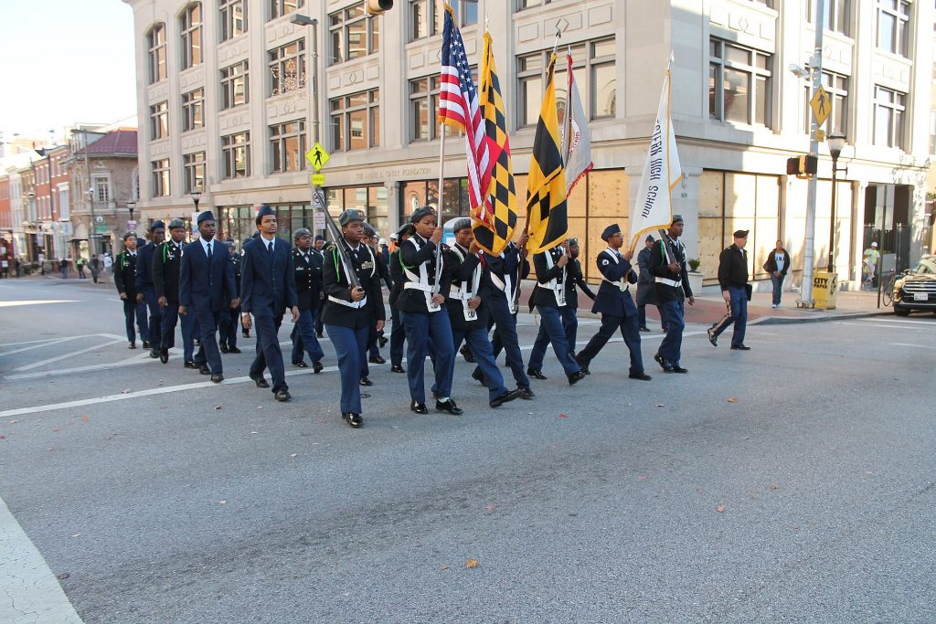 Veterans Day Parade in Baltimore, Maryland, 2016