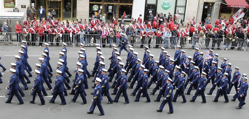 Parade zum Veterans Day im Jahr 2009 in New York
